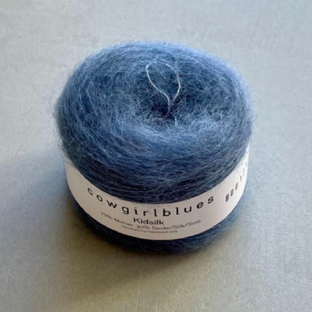 Airforce Kidsilk Solid mohair garn fra cowgirlblues