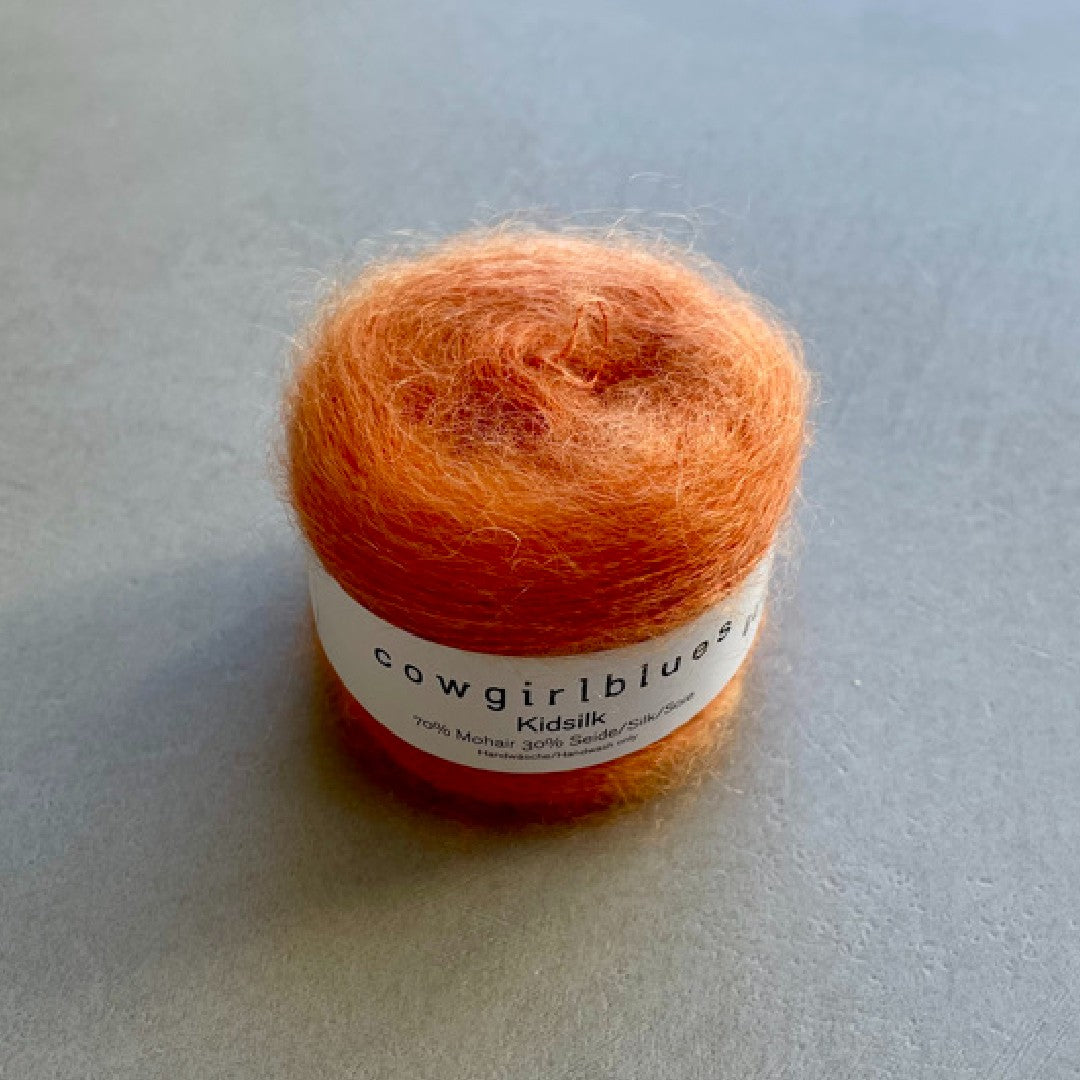 Carrot Juice Kidsilk Solid mohair garn fra cowgirlblues
