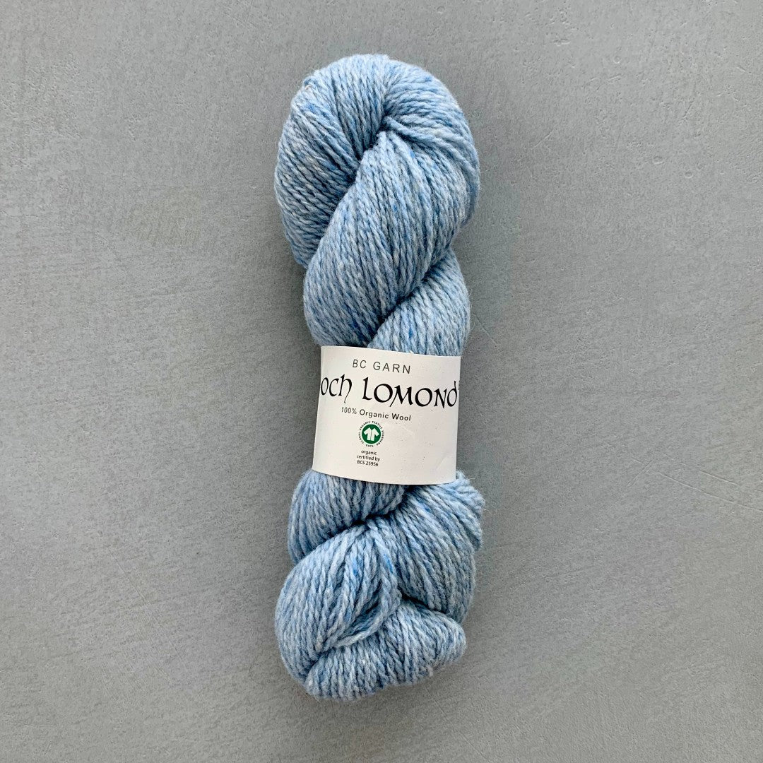 Loch Lomond Bio GOTS certificeret tweed garn babyblå farve