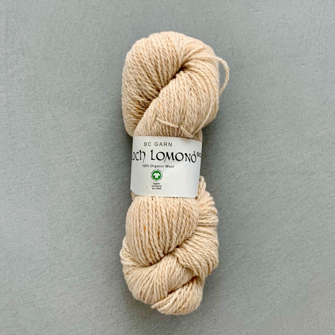 Loch Lomond Bio GOTS certificeret tweed garn farven hvid