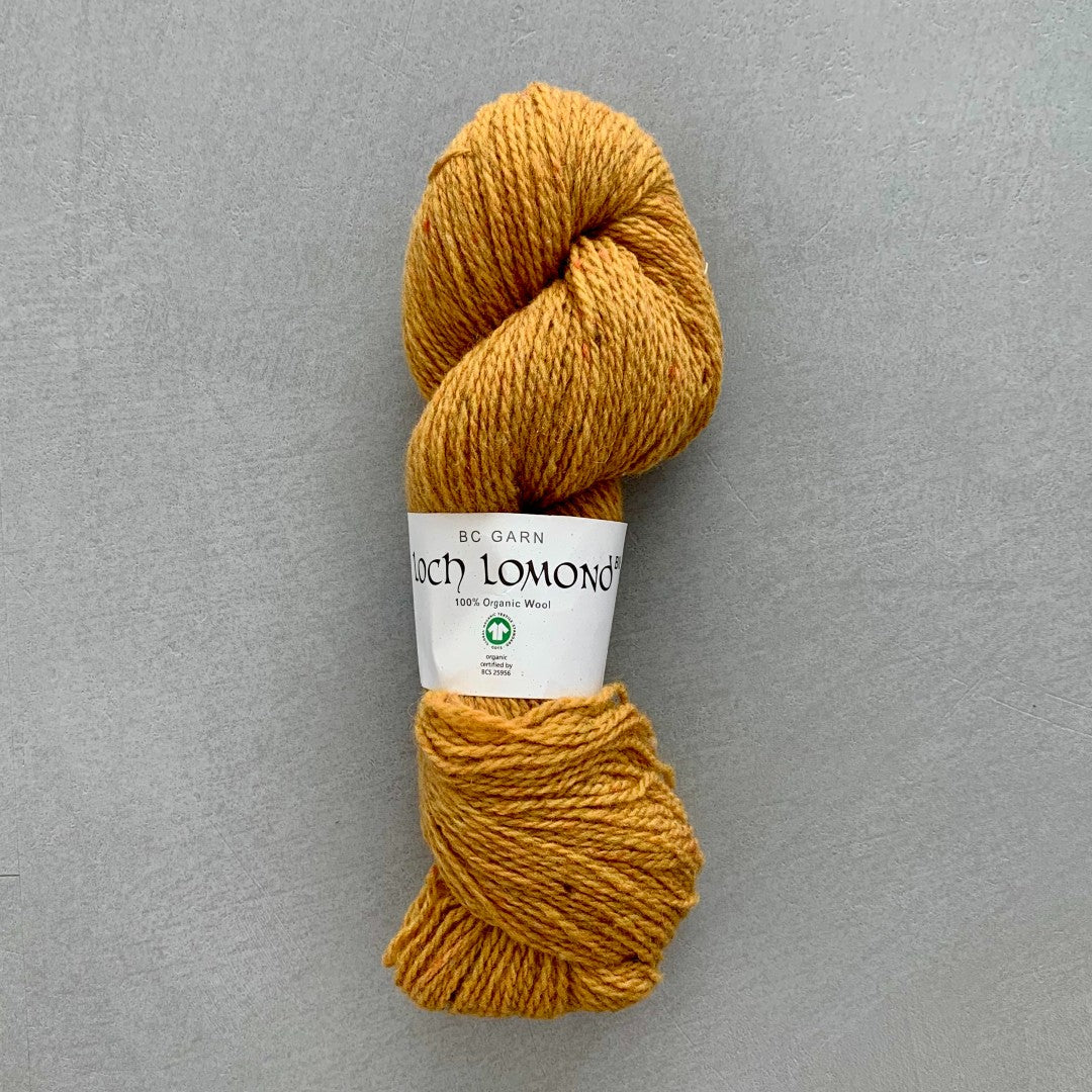Loch Lomond Bio GOTS certificeret tweed garn karrygul farve