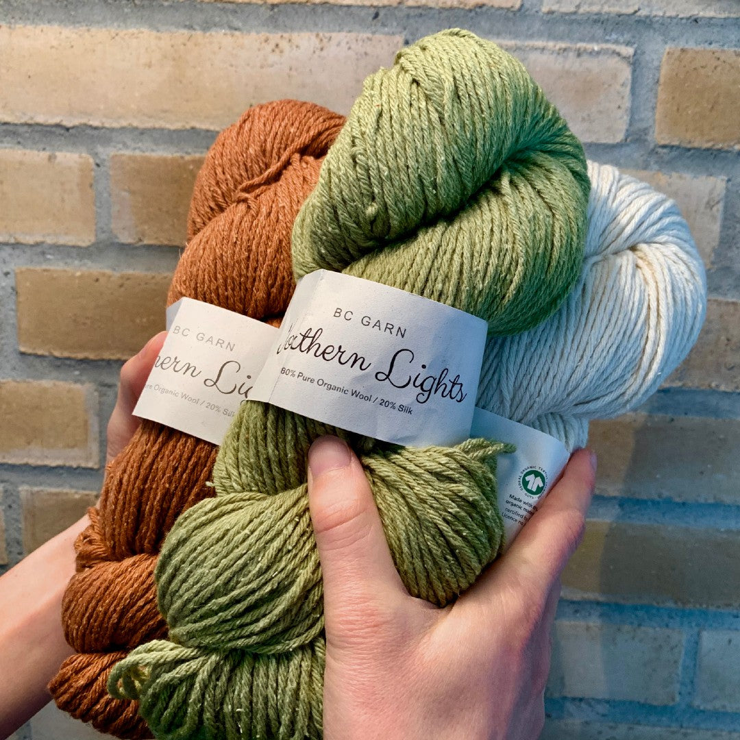 Northern Lights GOTS certificeret garn med økologisk uld og silke